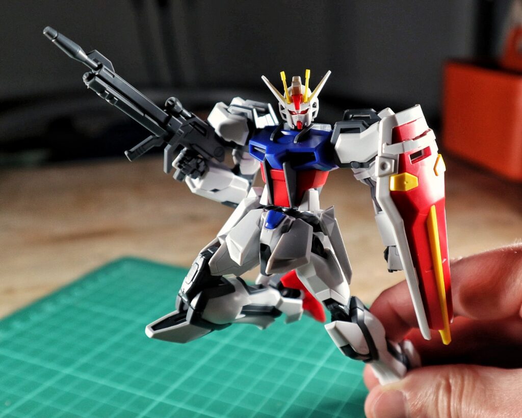 EG Strike Gundam being held in a pose | Robotic Drift