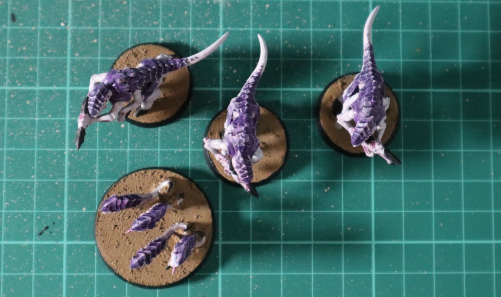 Tyranid painted base detail | Robotic Drift